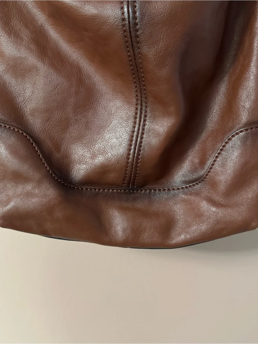Frye Chestnut Brown Leather Hobo Bag