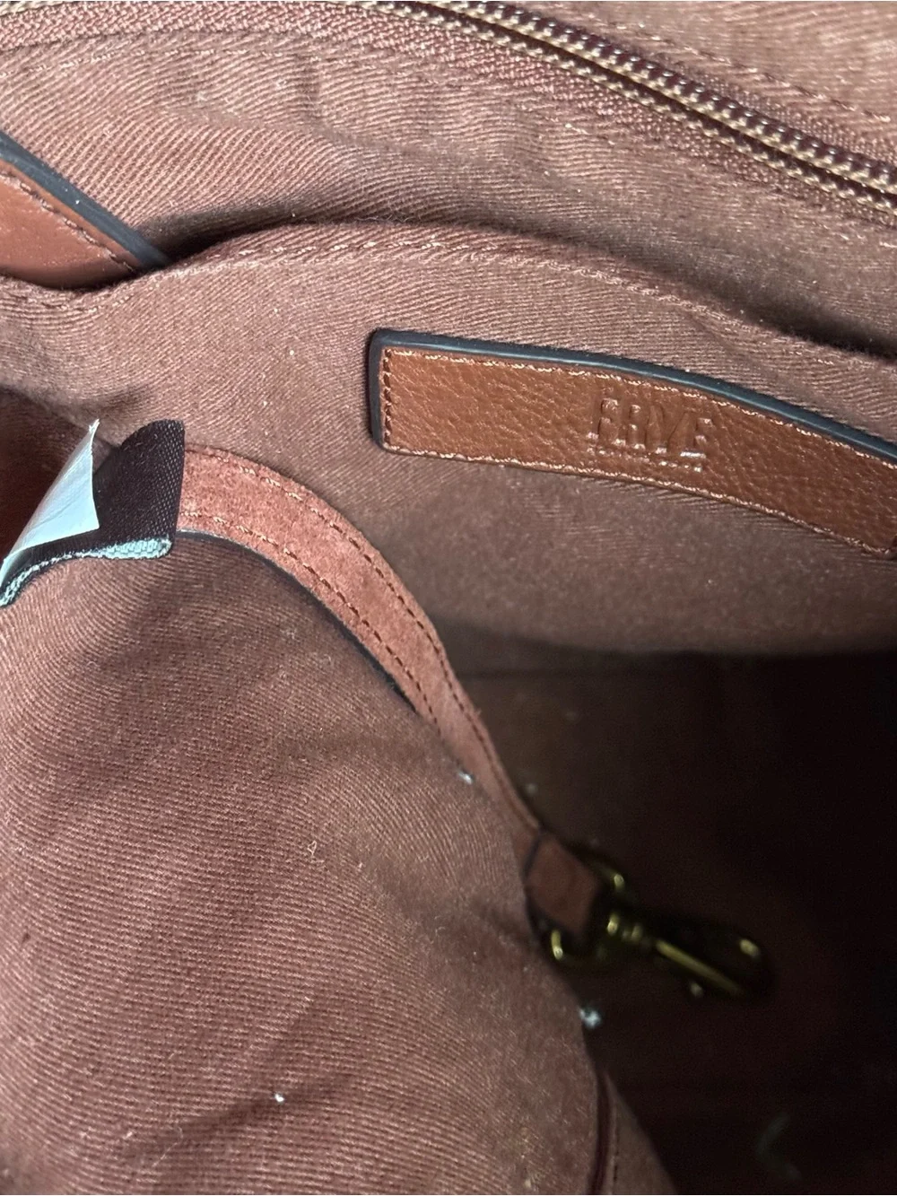 Frye Chestnut Brown Leather Hobo Bag