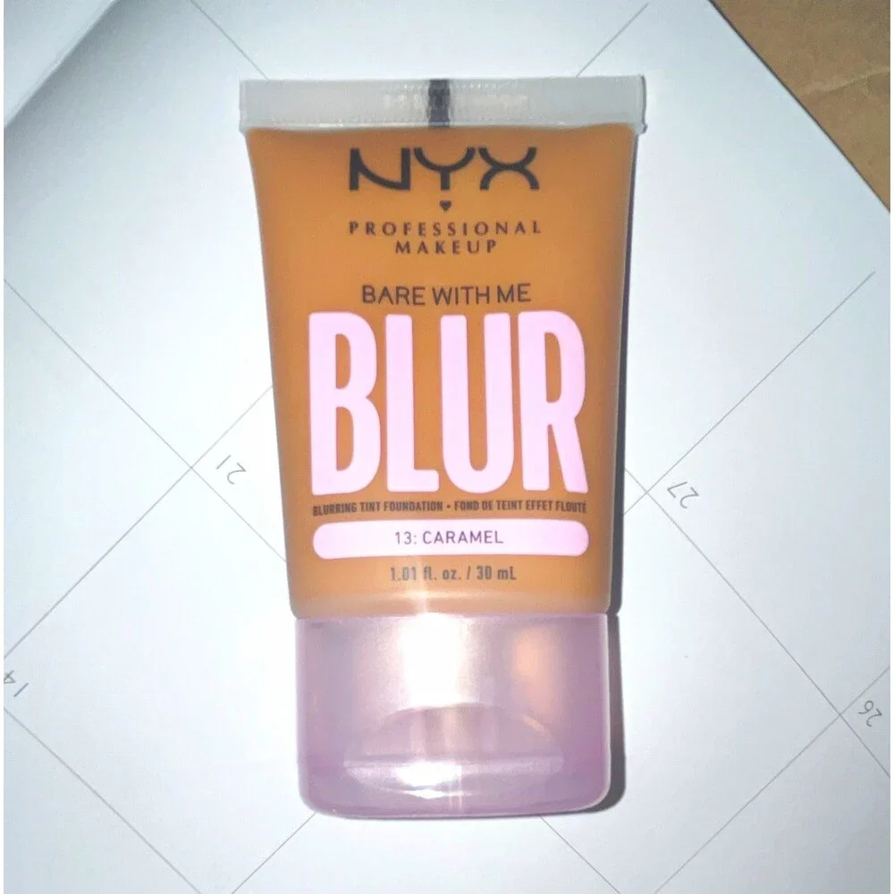 NYX Professional Makeup Bare With Me Blur Foundation Matte Caramel #13 1.01fl oz
