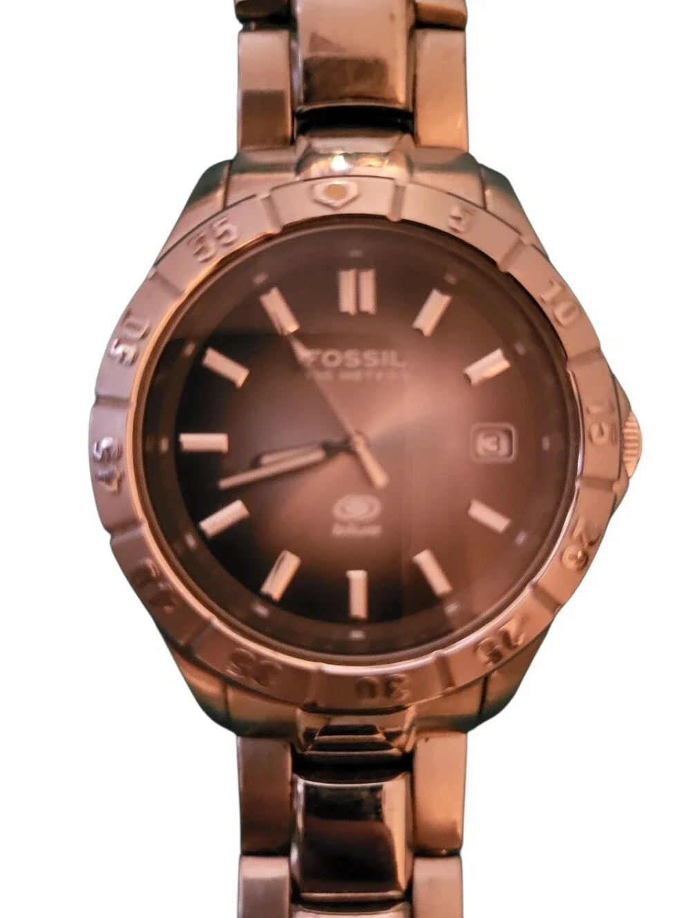 Fossil gold sleek classic