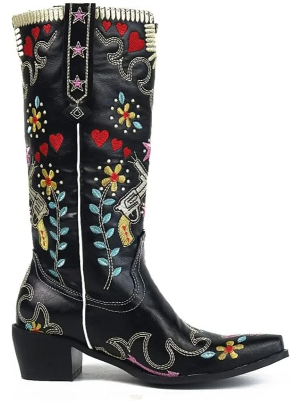 N/A embroidered cowgirl