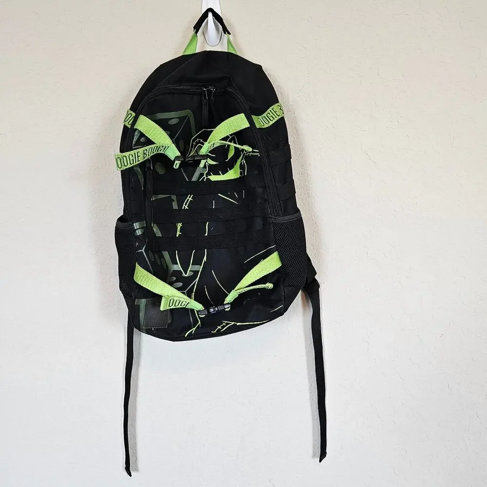 The Nightmare Before Christmas Oogie Boogie Backpack Black Neon Green