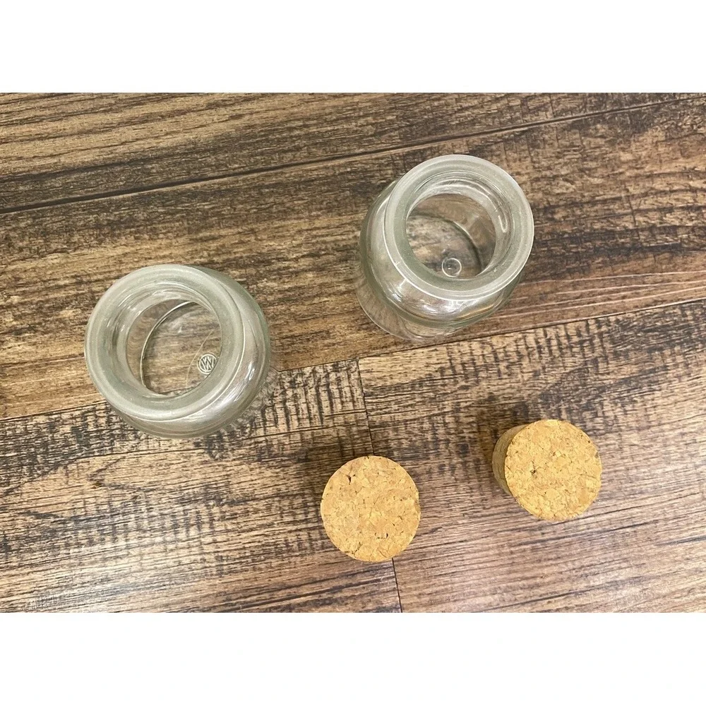 Lot Of 2 Vintage Clear 3