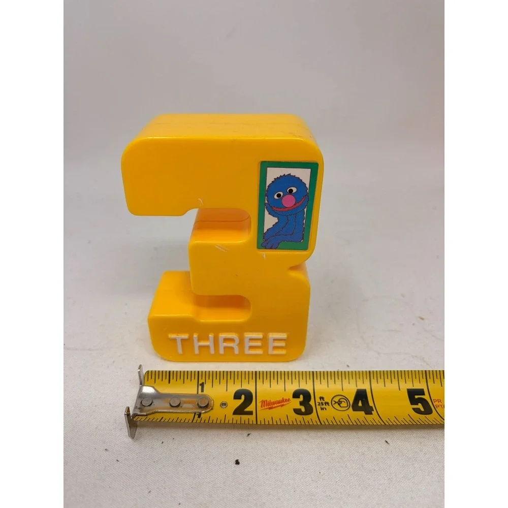 Vintage TYCO Preschool Sesame Street Numbers 1-10 Learning Blocks Lot of 10