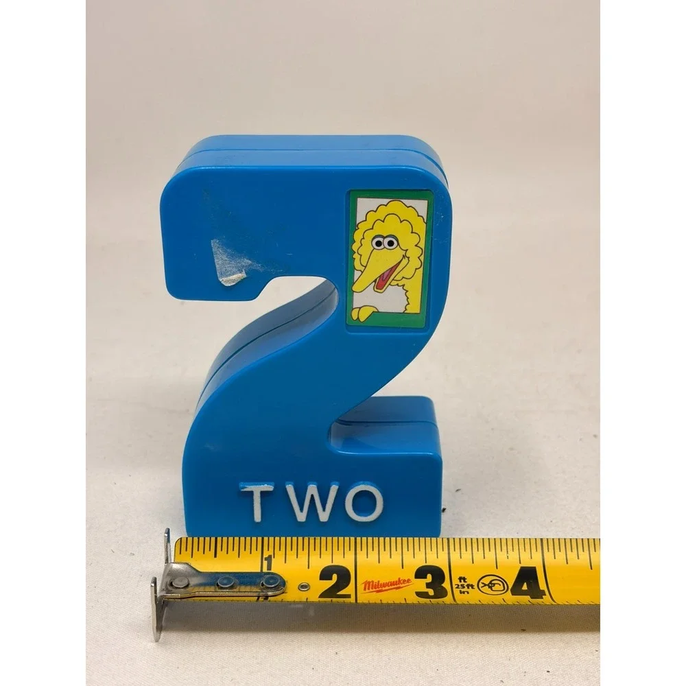 Vintage TYCO Preschool Sesame Street Numbers 1-10 Learning Blocks Lot of 10