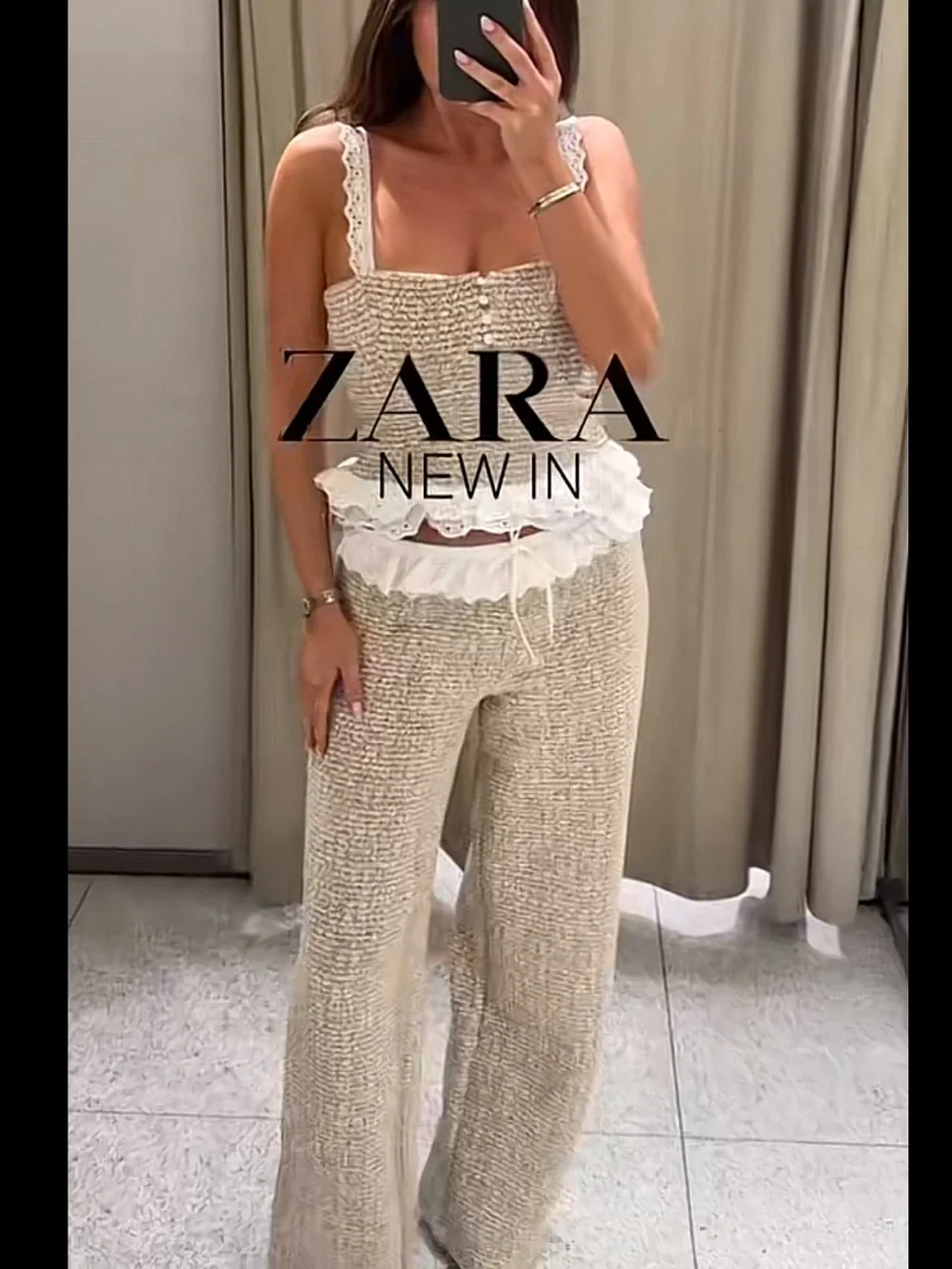 Zara top pants