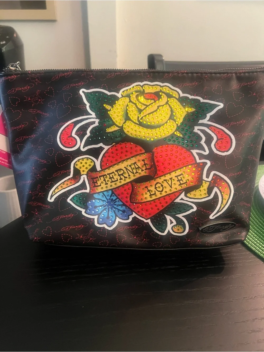 Ed Hardy Cosmetic Pouch (NWT)