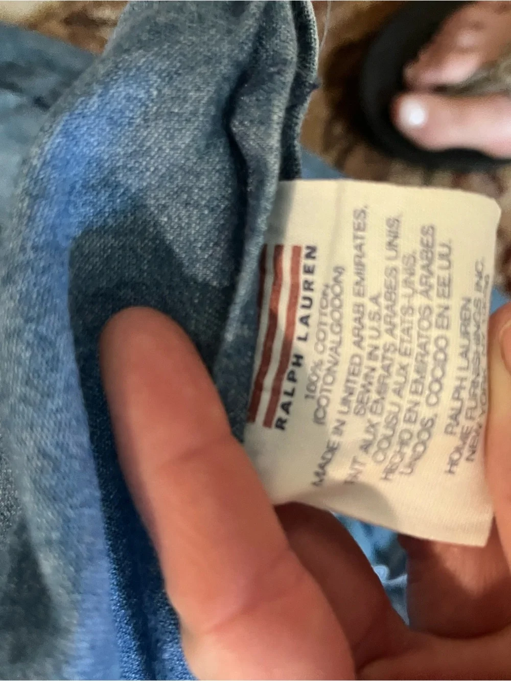 Ralph Lauren denim comforter