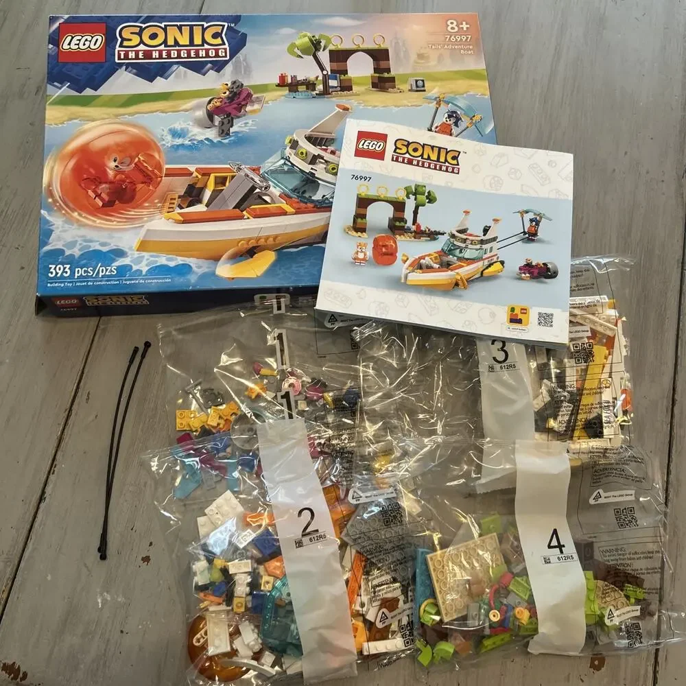 LEGO Sonic The Hedgehog Tails Adventure Boat 76997 Brand New Open Box
