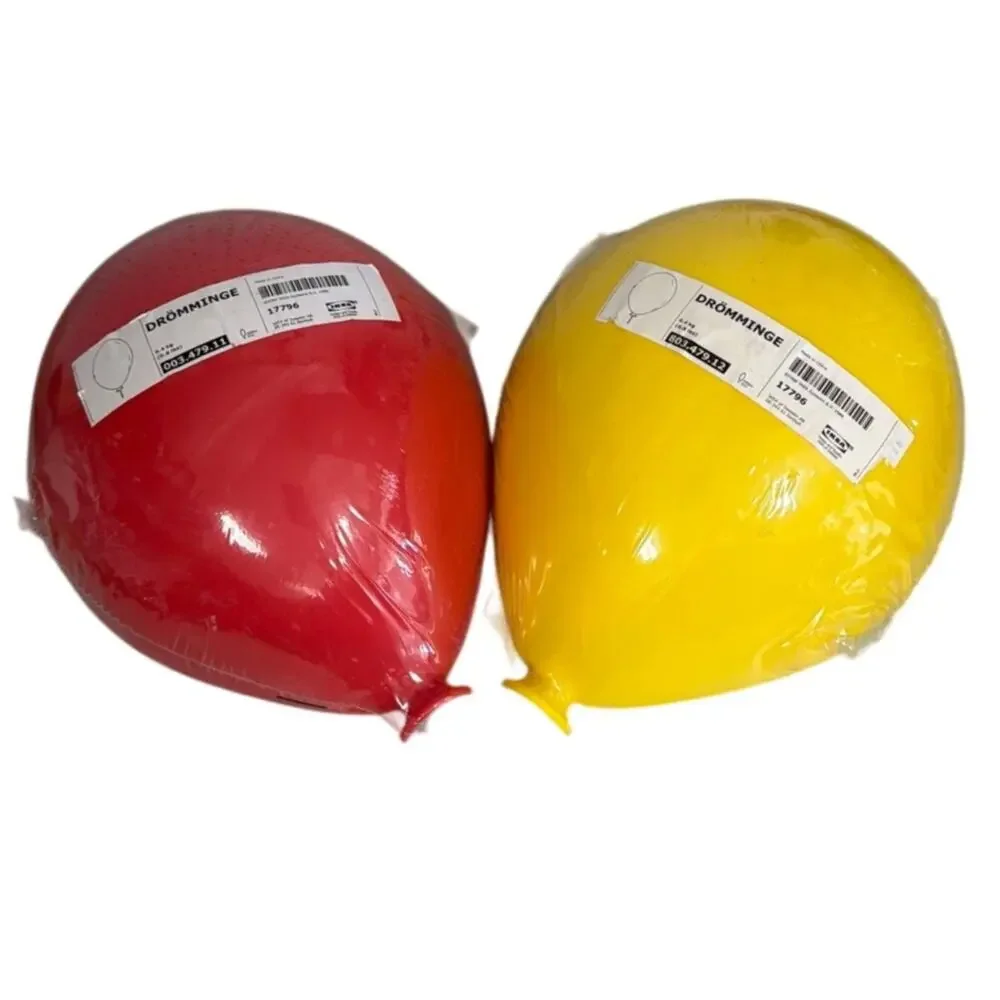 IKEA DRÖMMINGE red and yellow balloon wall lamps Red Yellow New Lot of 2