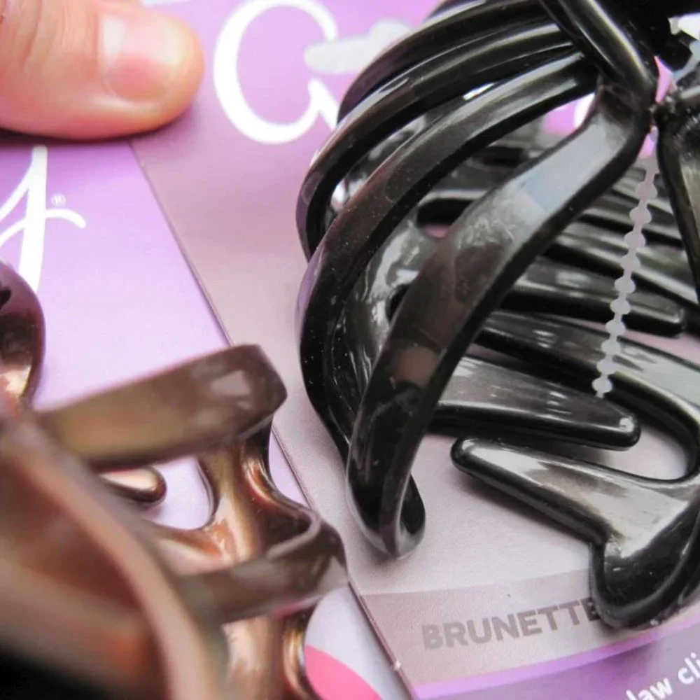 Goody Large Claw Clip Hair Jaw Spider Sea Shell Blonde Brunette Color Collection