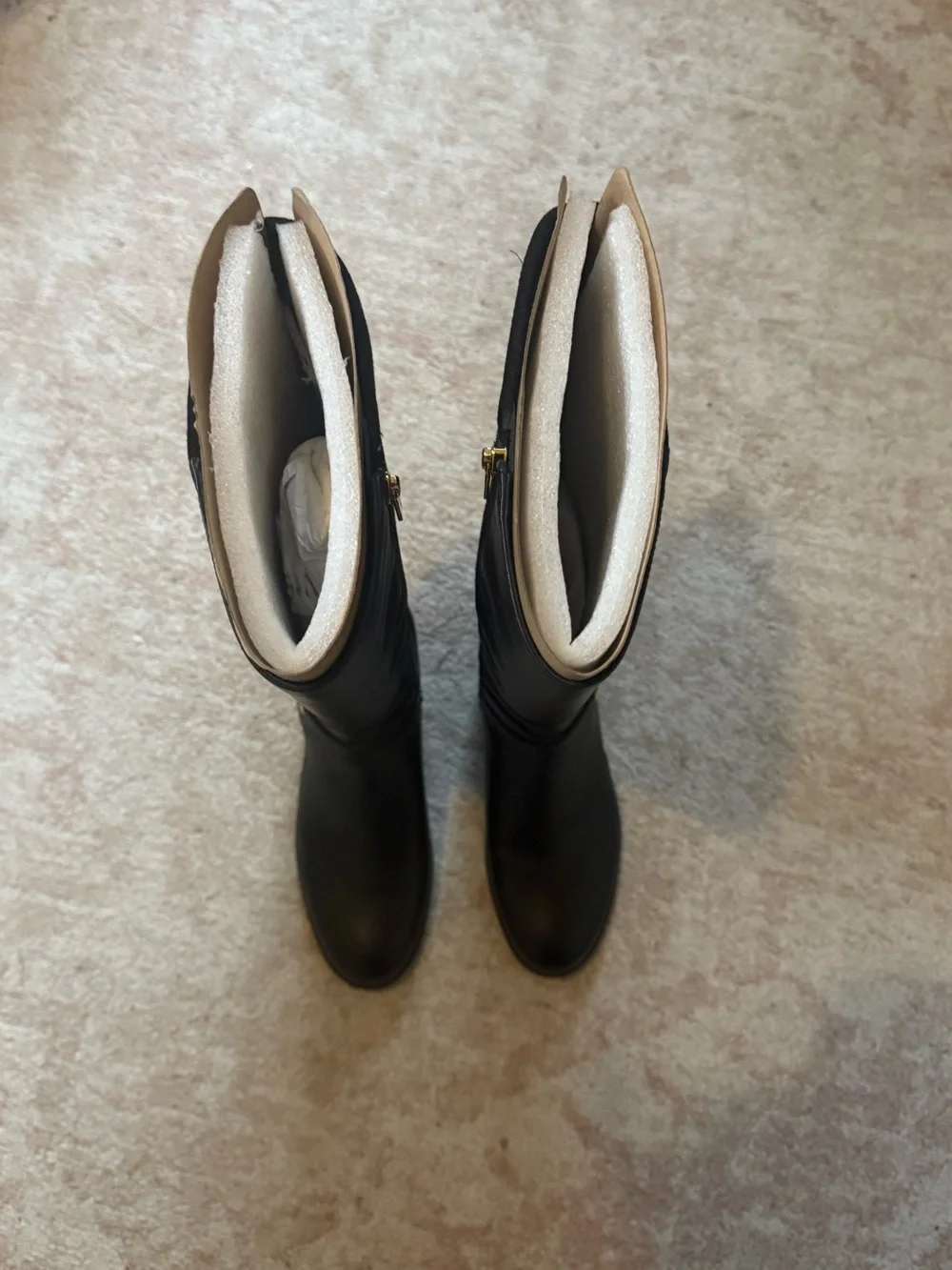 Michael Kors leather knee silhouette