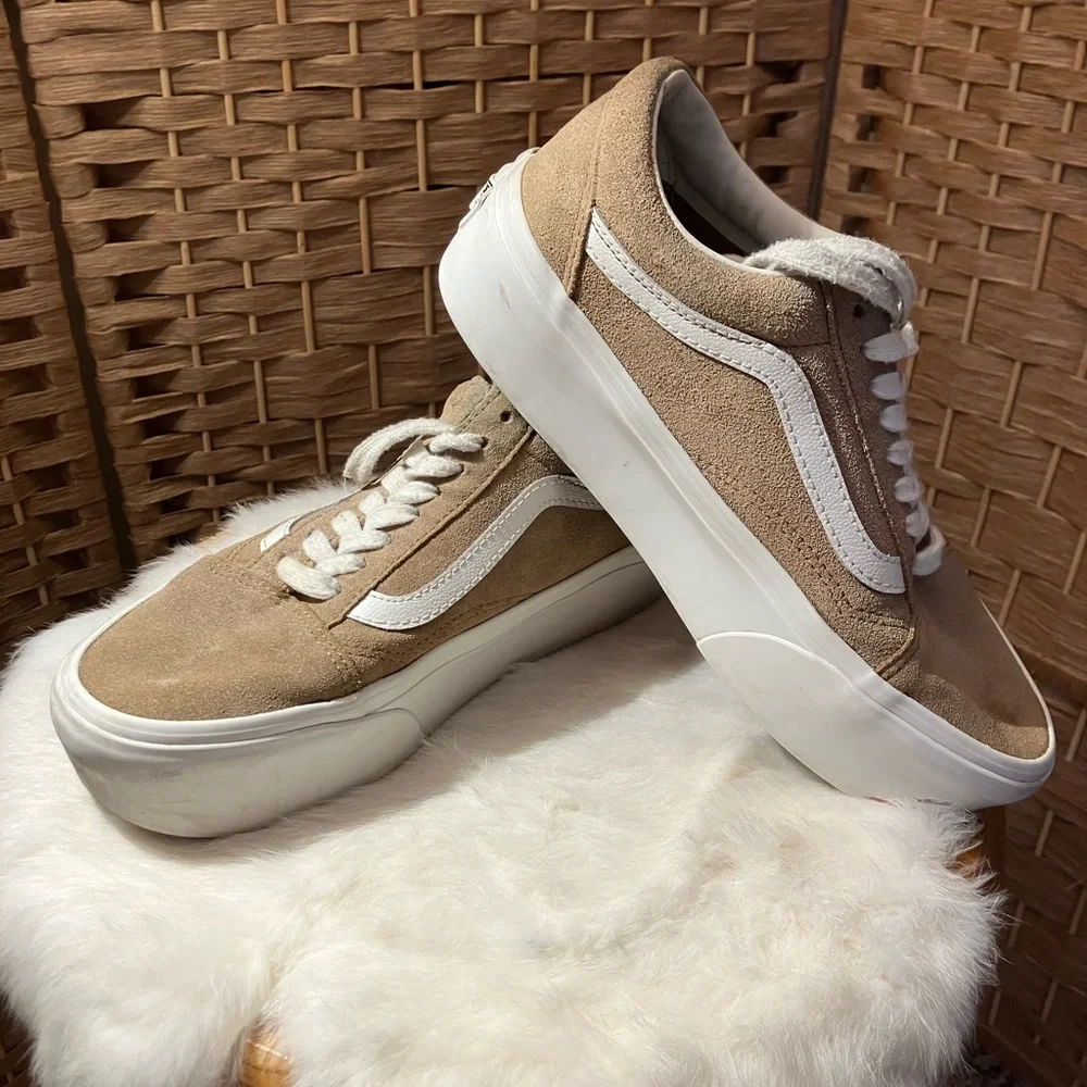 Platform Old Skool Tan Vans