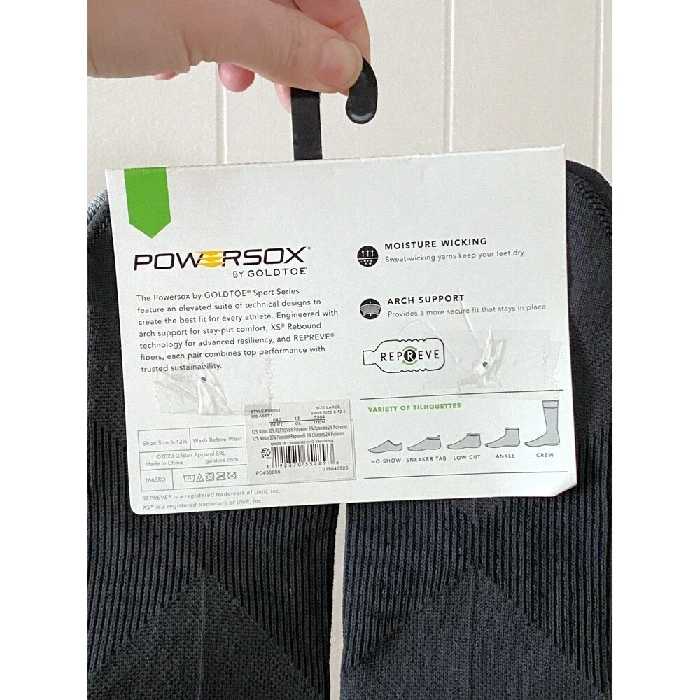 GoldToe Powersox moisture wicking