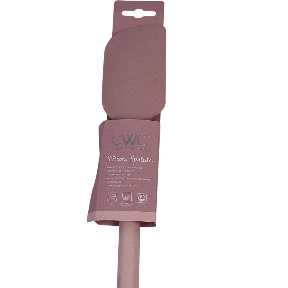 CWC Cook With Color Pink Silicone Turner & Spatula Set BPA Free‎ 450F