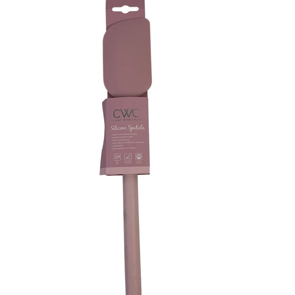 CWC Cook With Color Pink Silicone Turner & Spatula Set BPA Free‎ 450F