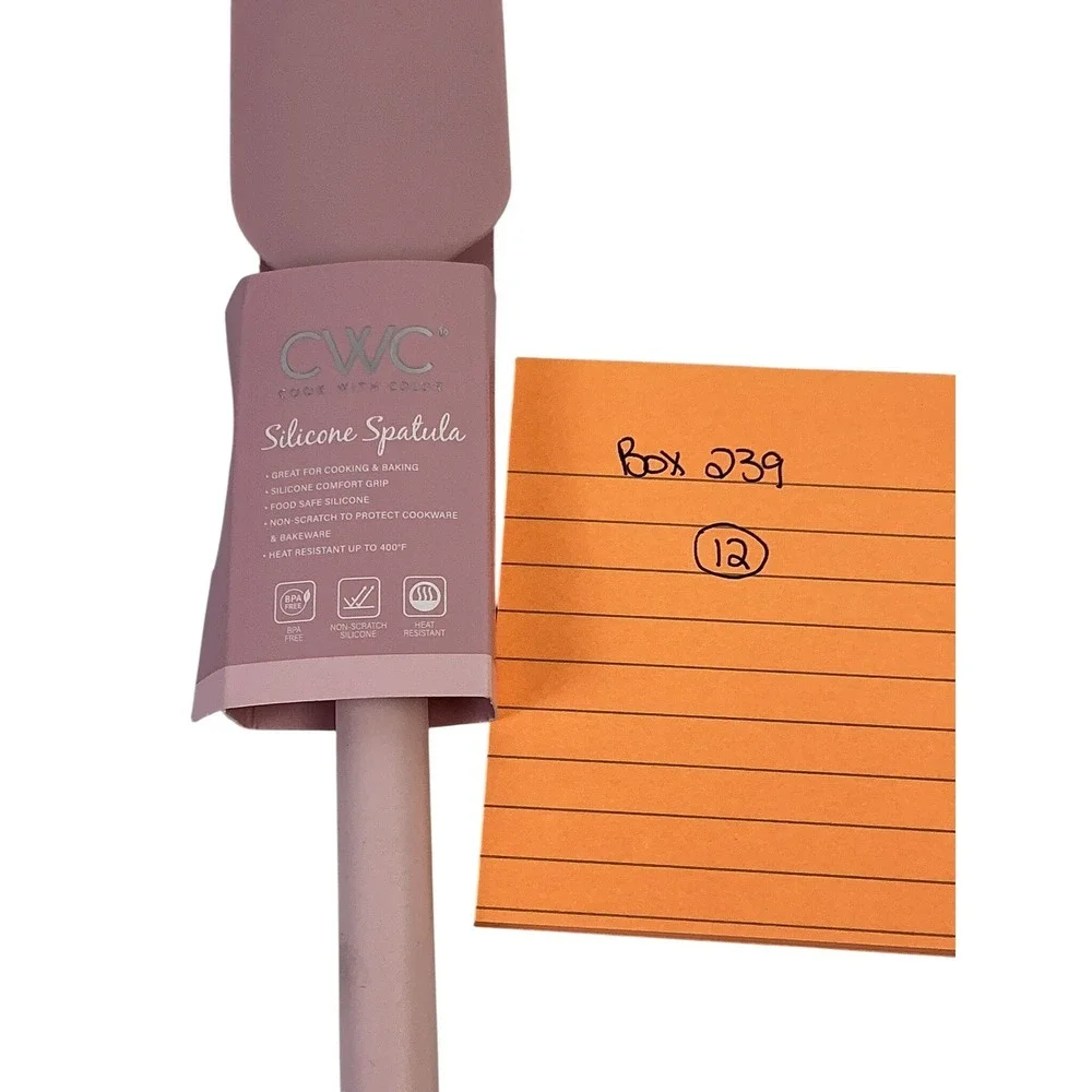 CWC Cook With Color Pink Silicone Turner & Spatula Set BPA Free‎ 450F