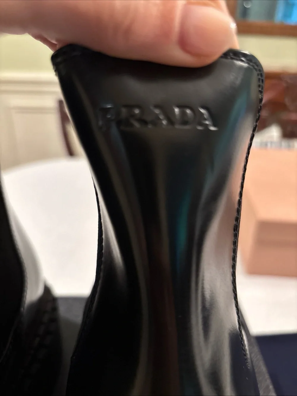 Prada Men’s Black Leather Double Chocolate Chelsea Boots New US 12 $1490