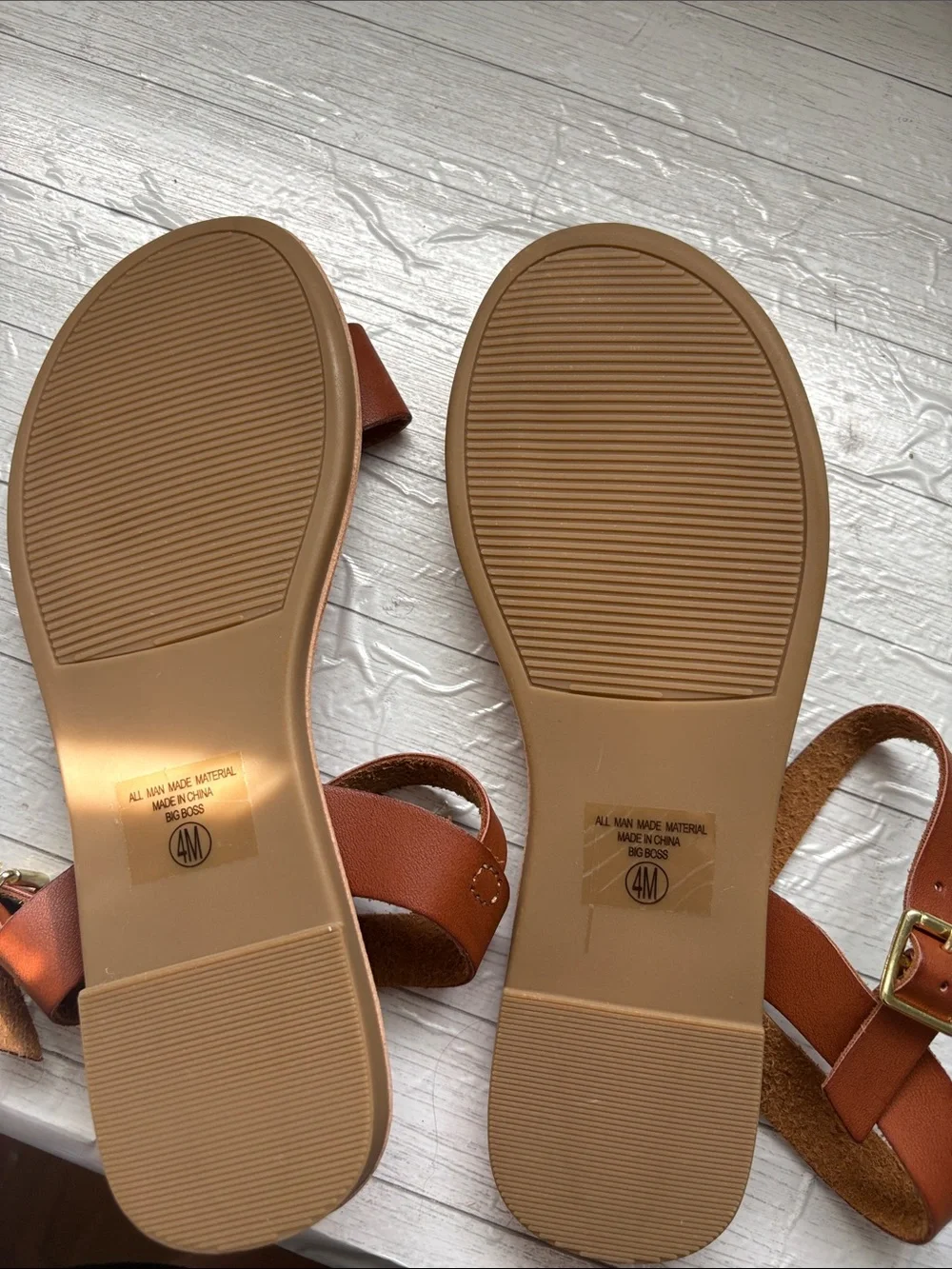 Brown Leather Ankle-Strap Women's Sandals