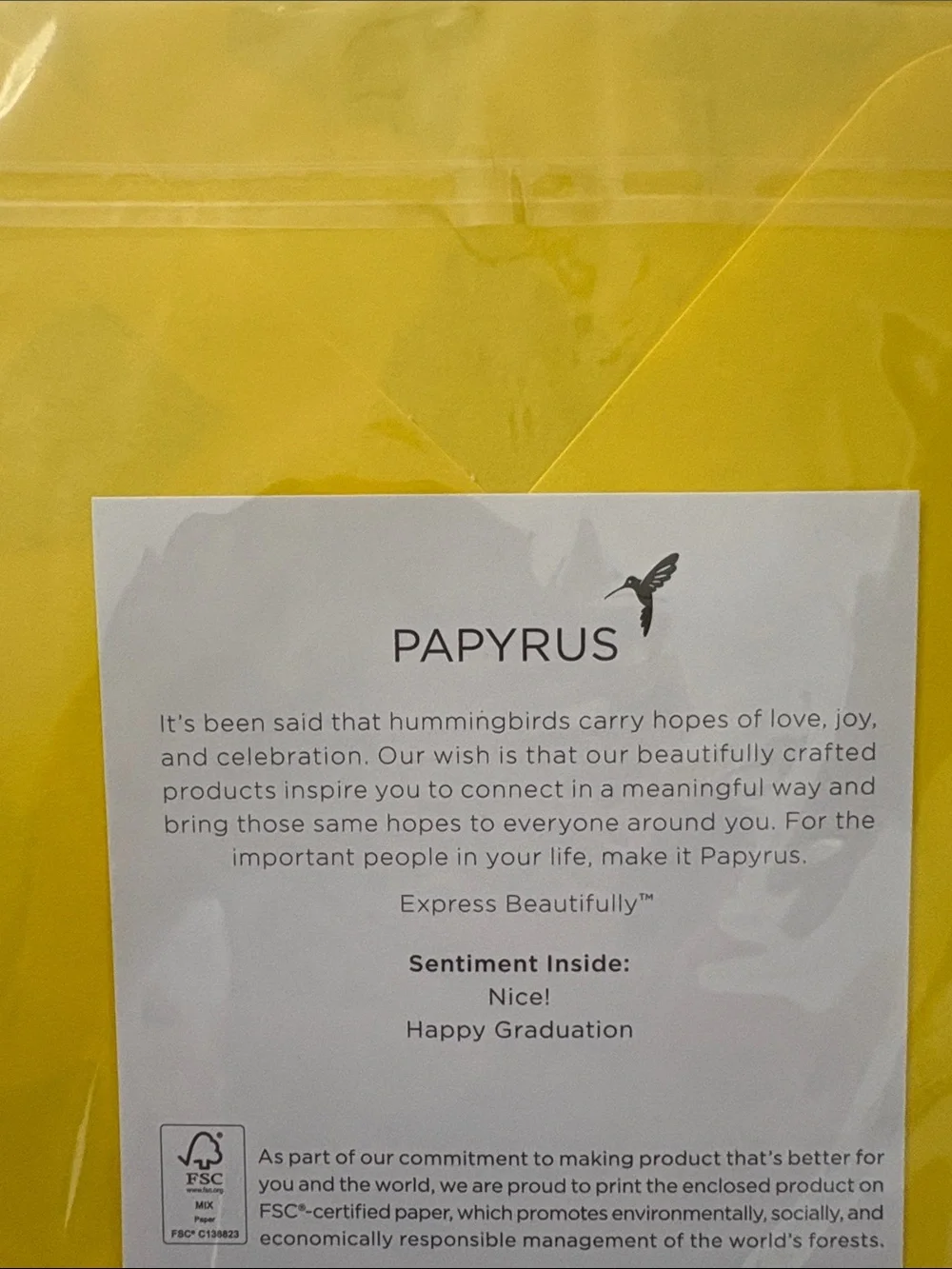 🆕Papyrus Graduation Congratulations Greeting Card