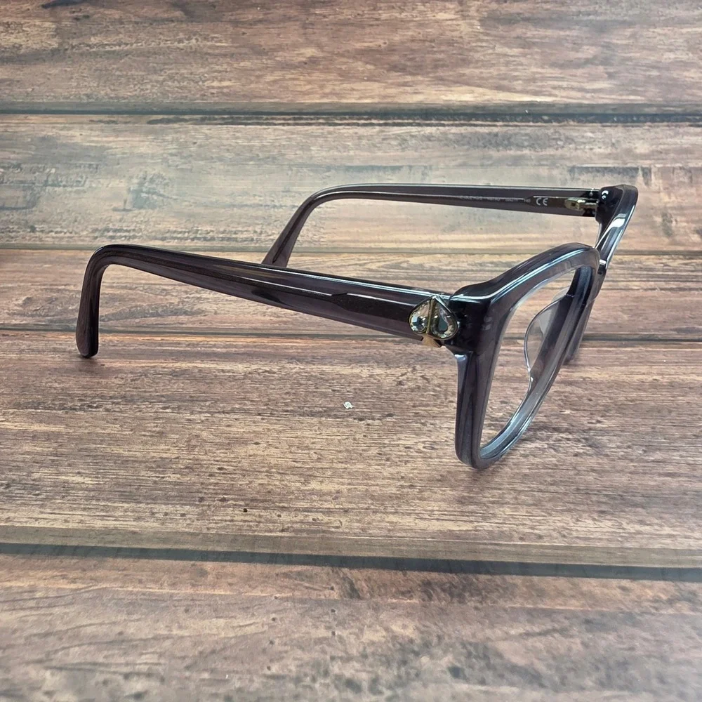 Kate Spade Hensley/G/S KB79O Smoke Purple Cat Eye Optical Glasses 55-17-140