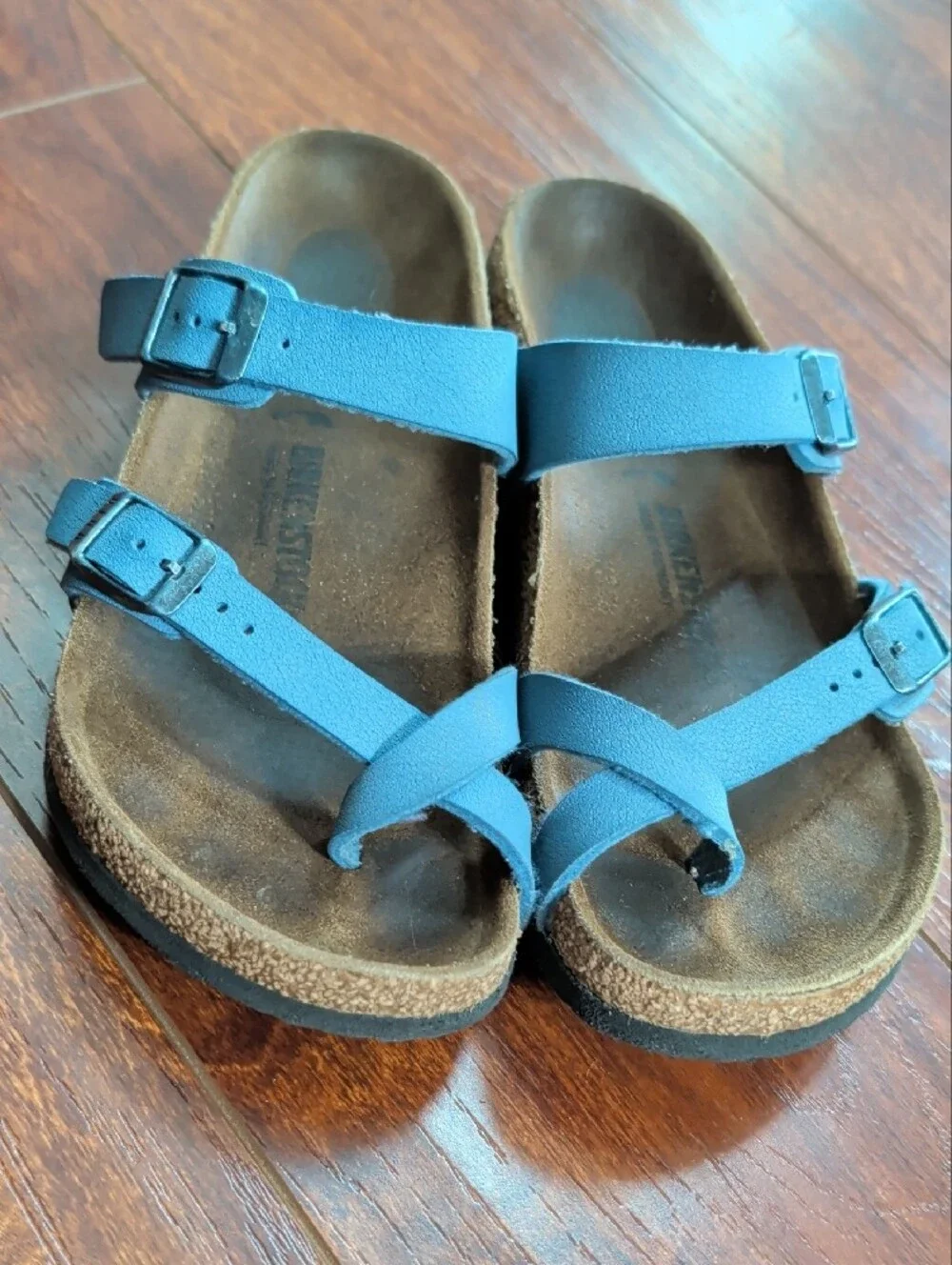 Birkenstock Kids Blue Two-Buckle Sandals
