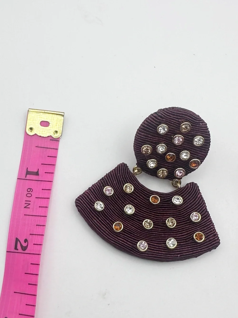 Tuckernuck Brown Gemstone Meritt Statement Fan Drop Earring NWT Bohemian Jewelry