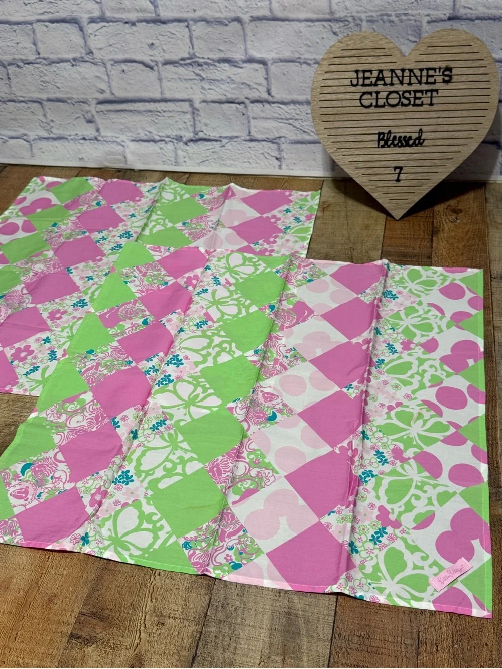 Lilly Pulitzer Vintage Cotton 2 Piece Dinner Napkins ? 24
