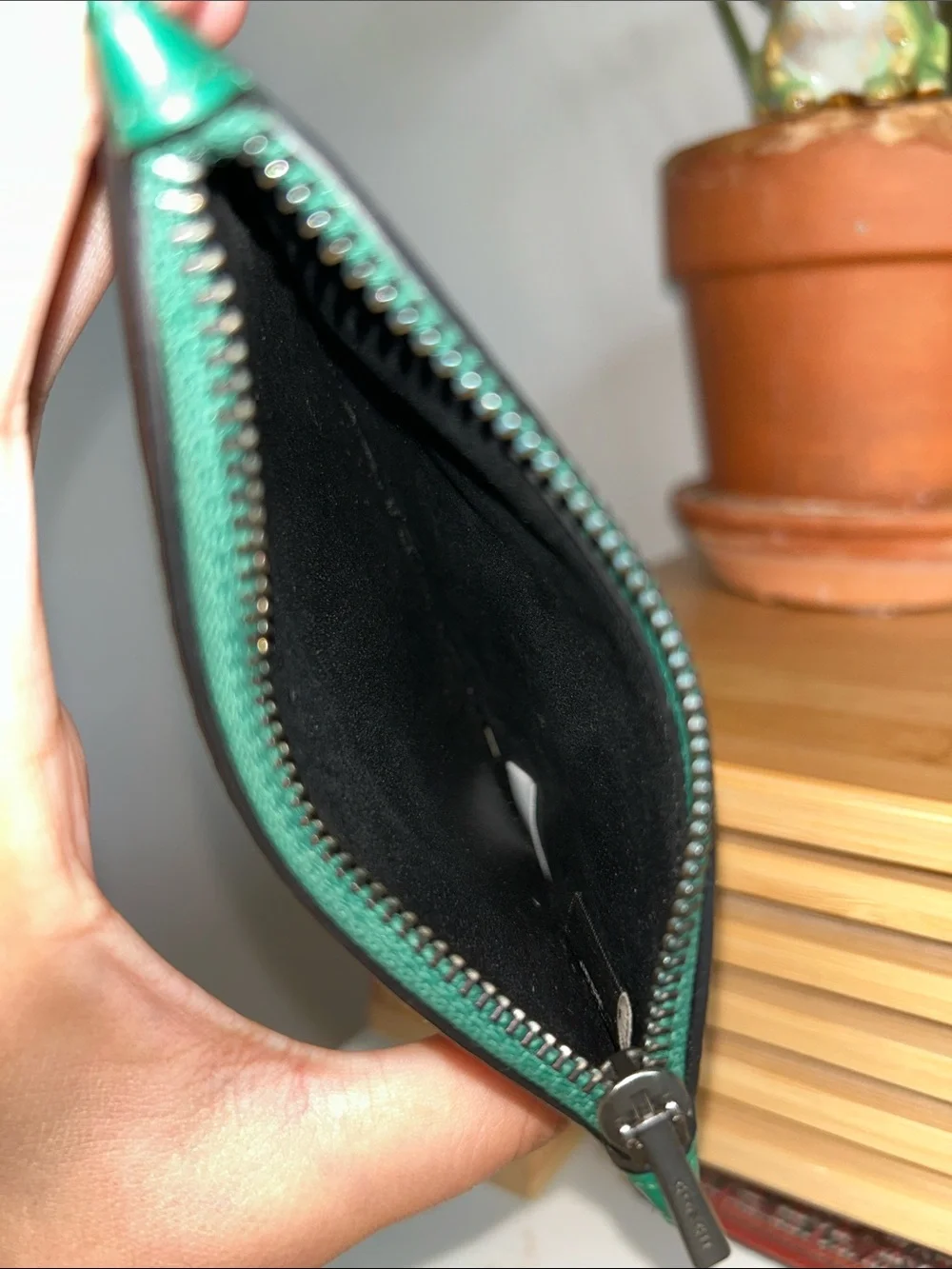 Coach pebbled leather