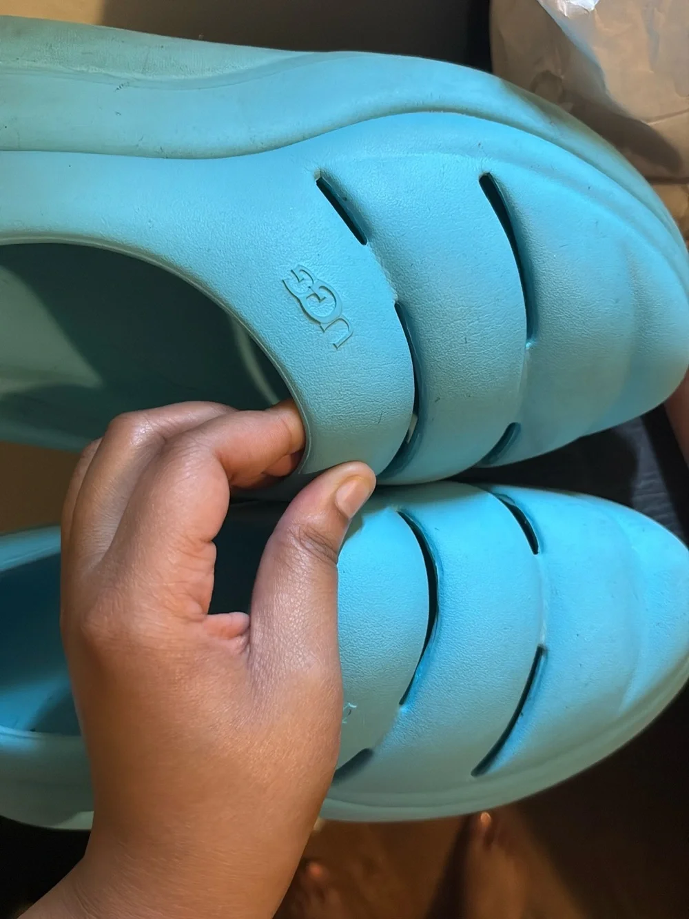 UGG embossed blue