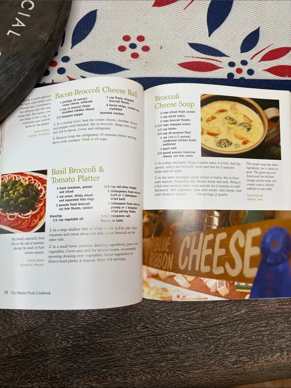 Taste of Home Market Fresh Cookbook - Green & Red Produce Cover