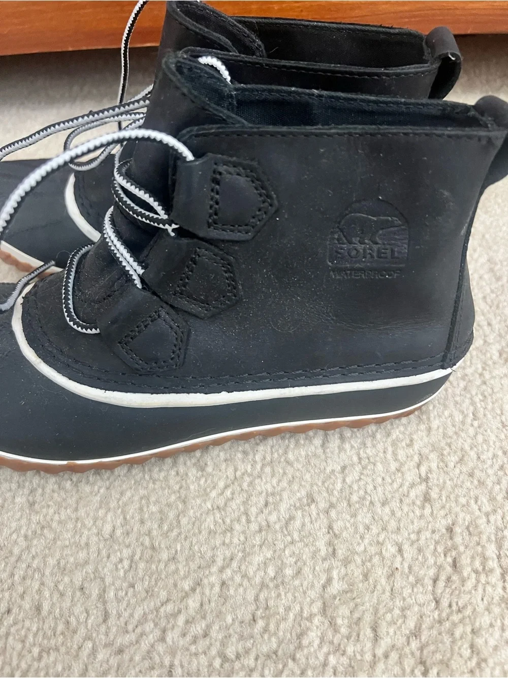 Sorel Black Lace-Up Boot Out N About