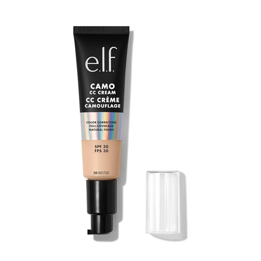 e.l.f. Camo CC Cream, SPF 30 Color-Correcting Medium-To-Full Coverage Fair 120 N