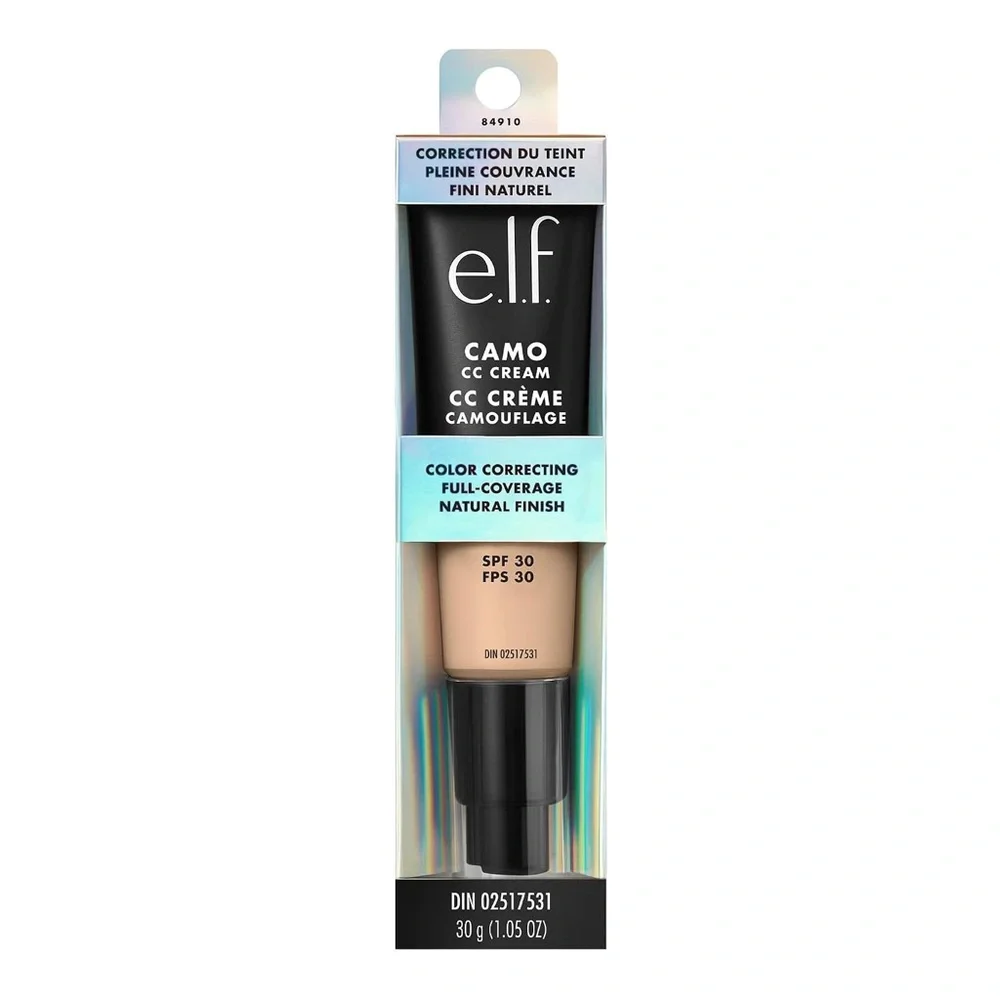 e.l.f. Camo CC Cream, SPF 30 Color-Correcting Medium-To-Full Coverage Fair 120 N