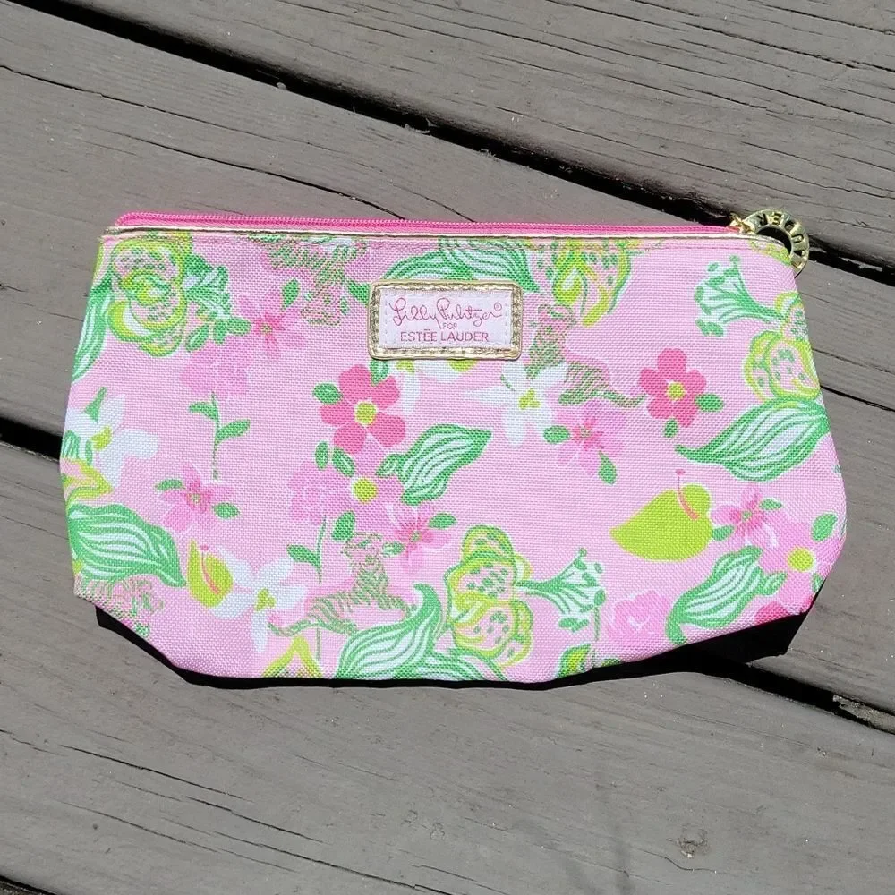 Lilly Pulitzer Estee Lauder makeup bag