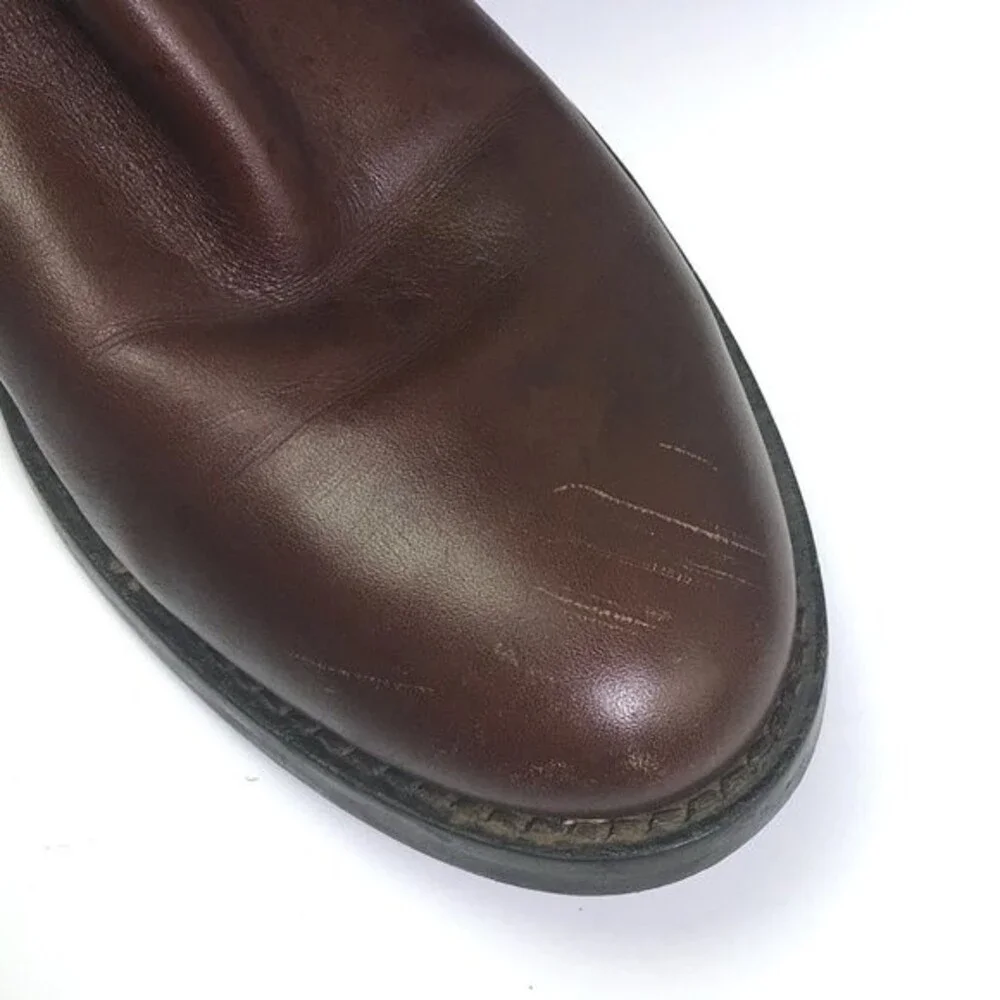 ECCO Tall Riding Boots Double Ankle Straps +Upper Strap w/ buckles Women’s 38