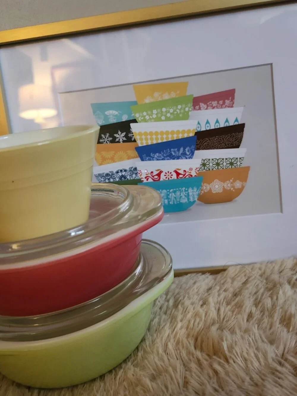 Pyrex art frame