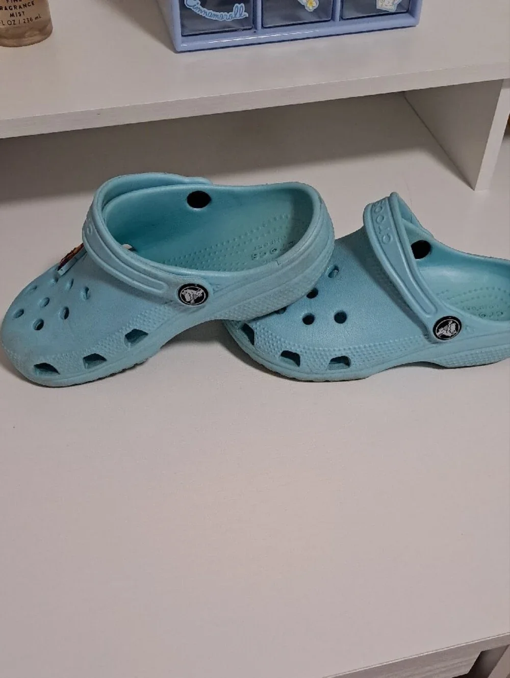 CROCS Kids Light Blue Frozen Character Clogs Size 12