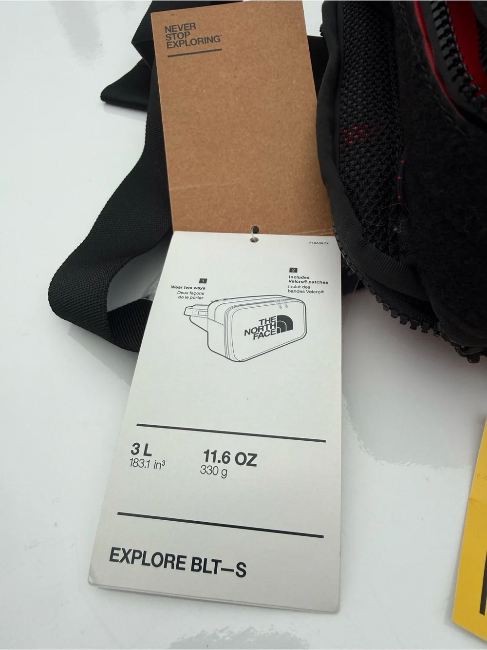 The North Face new red
