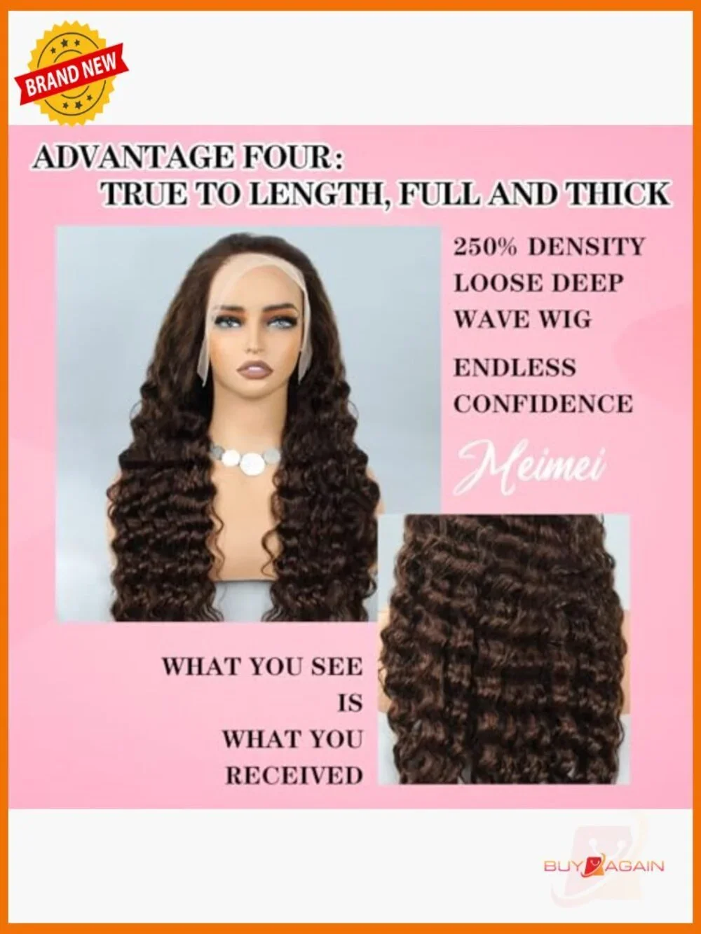 28 Inch 250% Density HD Lace Front Wig Loose Deep Wave 100% Human Hair Full