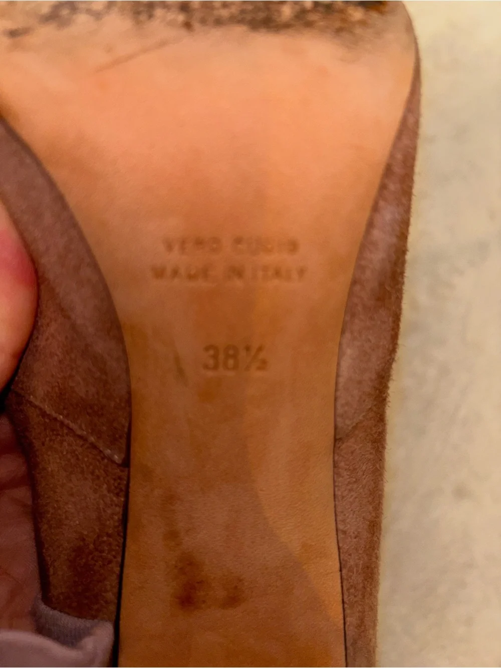 Vero Cuoio tall suede