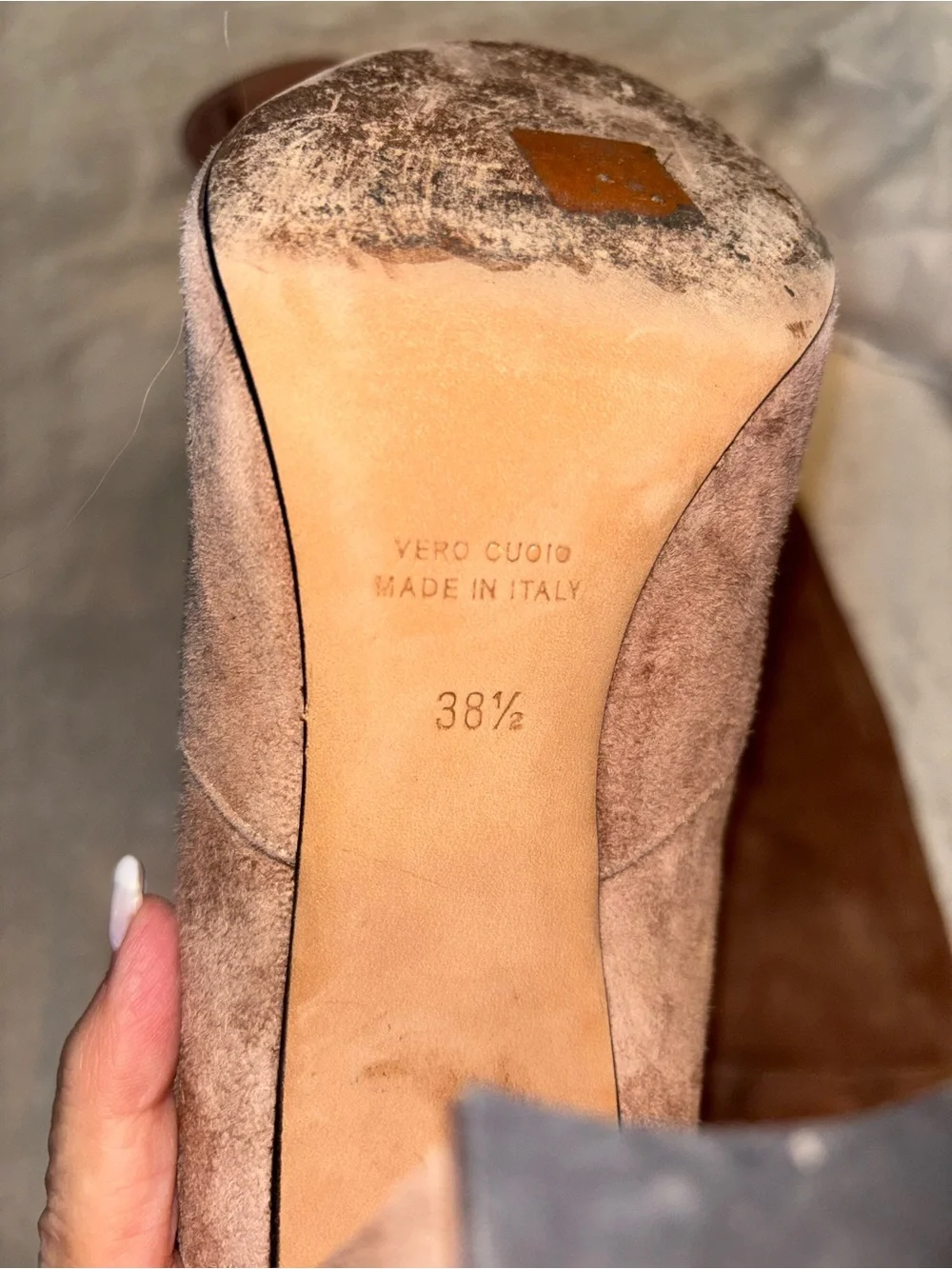 Vero Cuoio tall suede