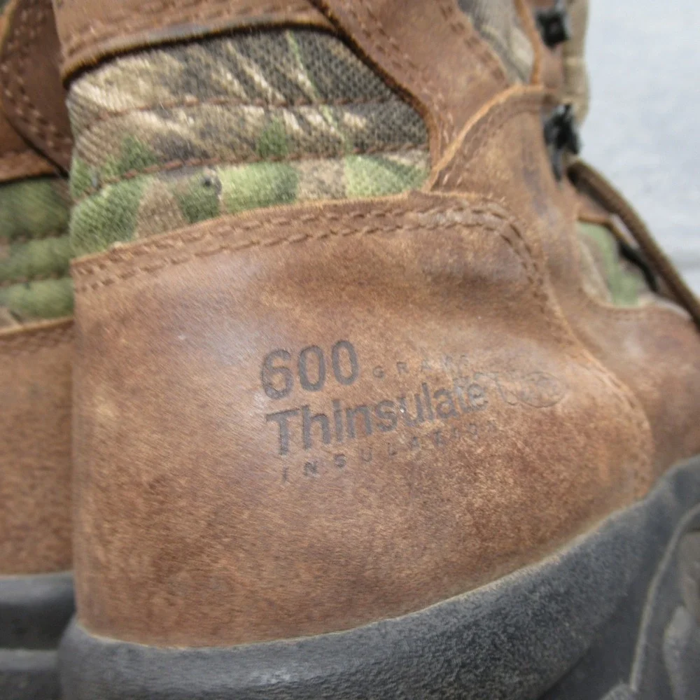 Wolverine GoreTex Boot Men 8 M Camo 600g Waterproof Hard Toe Insulated Work Hunt