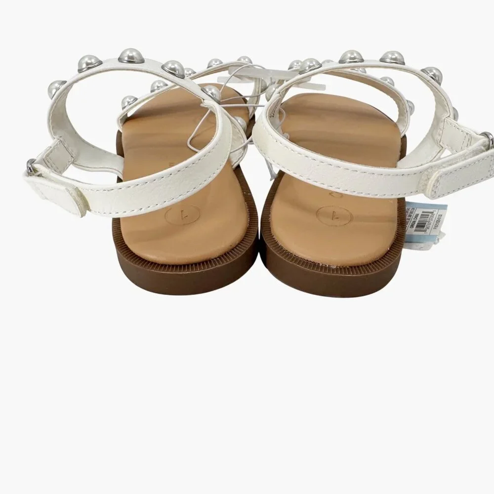 NEW Cat & Jack Girls' Eve Pearl Sandals - White
