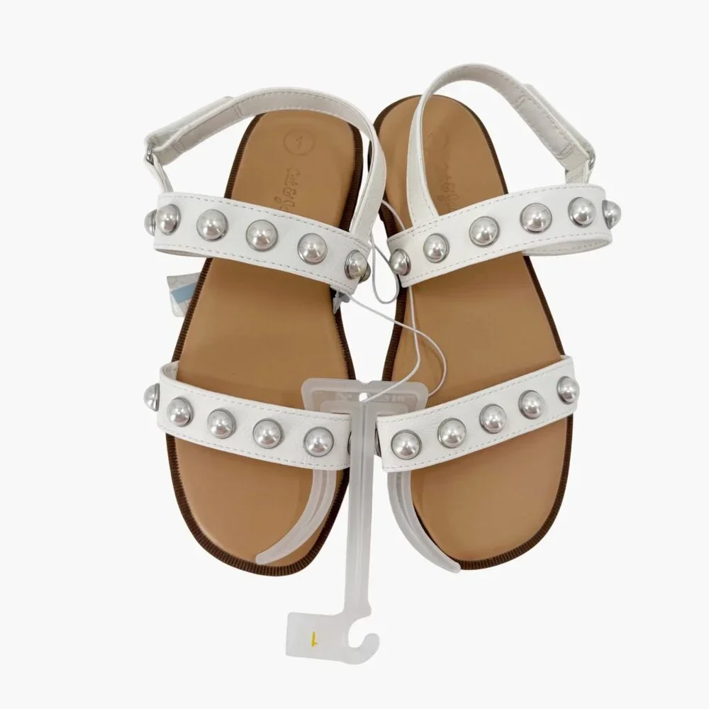 NEW Cat & Jack Girls' Eve Pearl Sandals - White