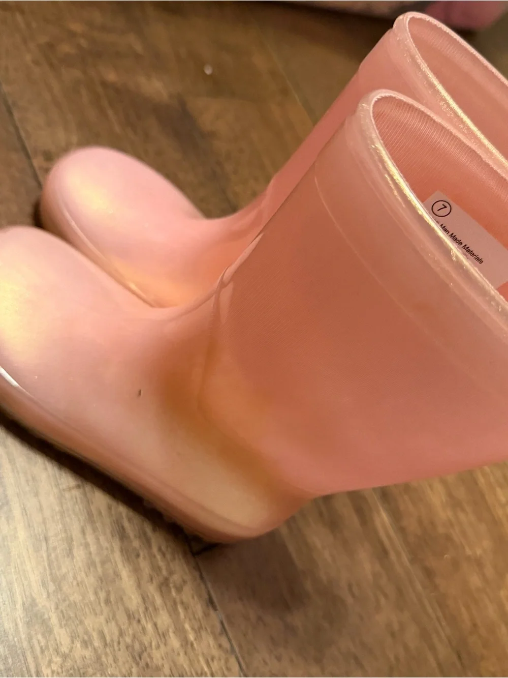 Kids' Pink Waterproof Rain Boots