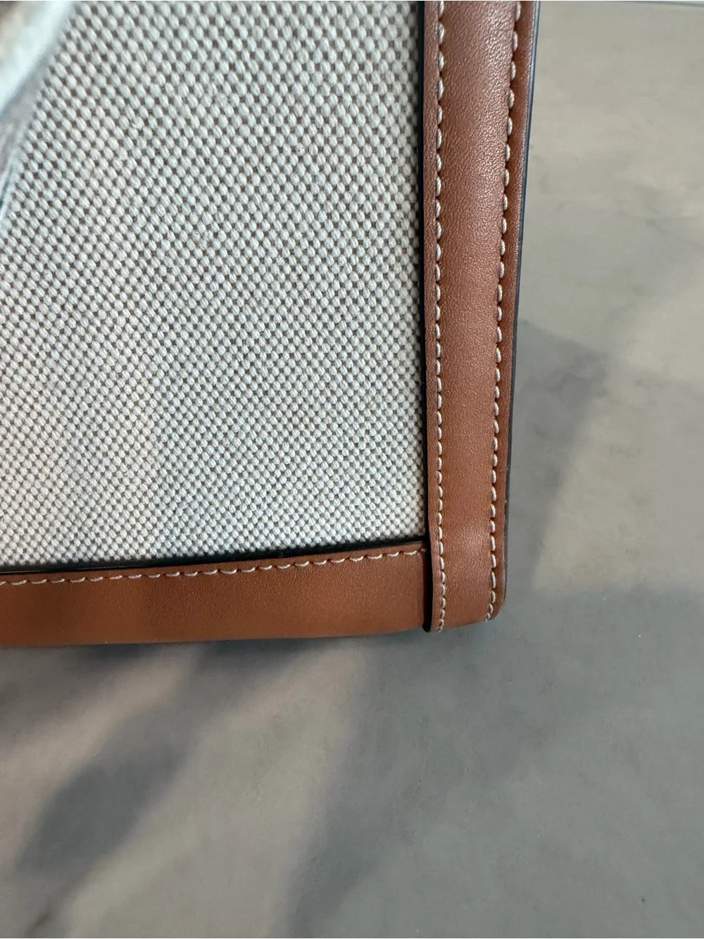 Tory Burch structured canvas