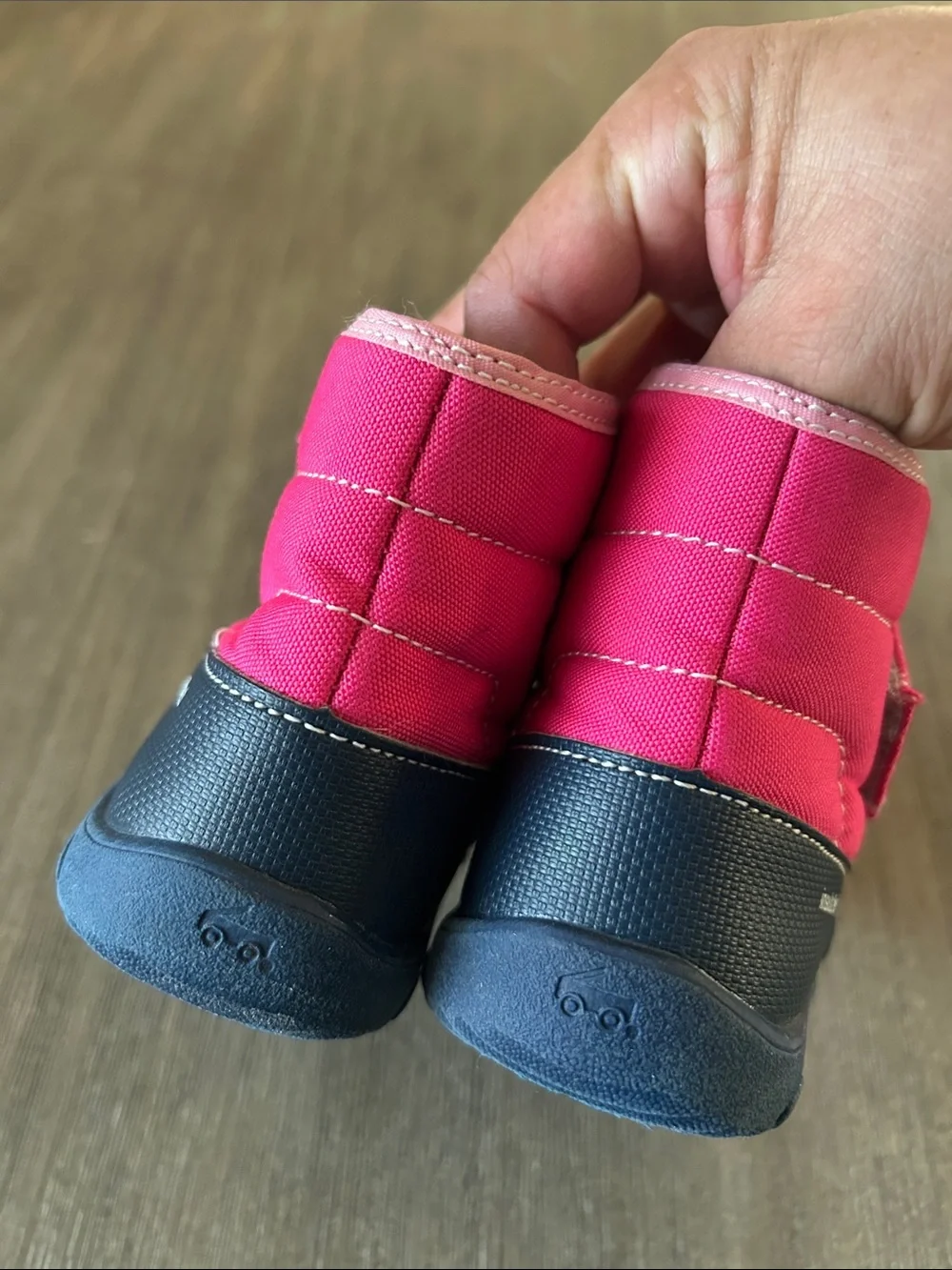 See Kai Run black warm pink