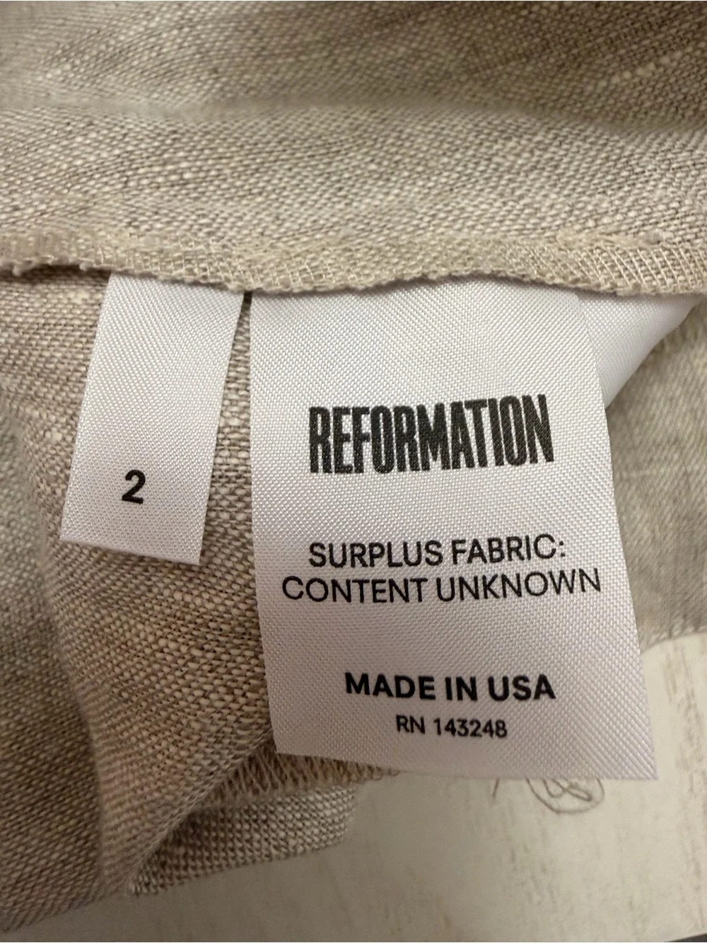 Reformation paperbag waist