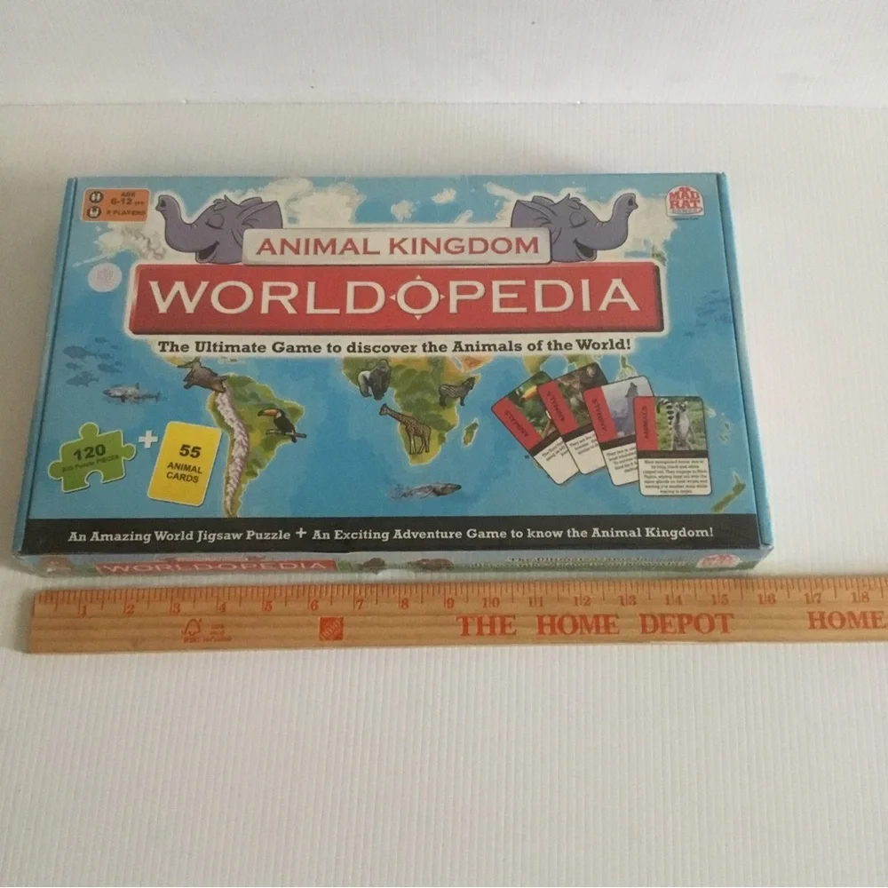NEW Sealed Animal Kingdom Worldopedia Game World Jigsaw Puzzle Mad Rat India